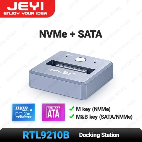 Док-станция JEYI M.2 для SSD-накопителя, NVMe и SATA