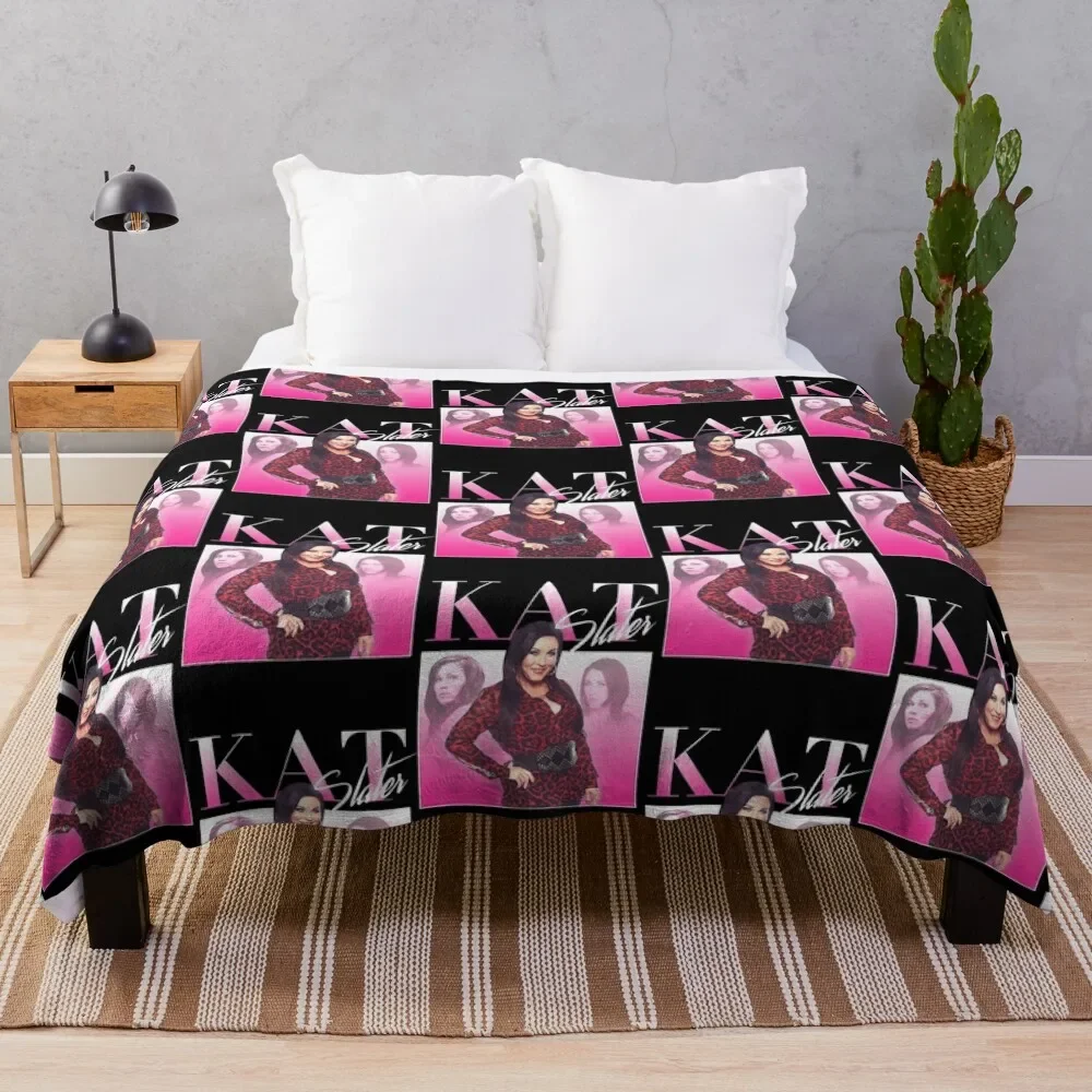 Kat slater незаменимая Футболка плед одеяло флейф большой Полярный аниме Роскошные