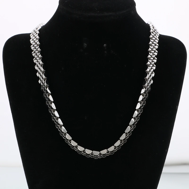 Ожерелье-цепочка из нержавеющей стали для женщин и мужчин толстый Ювелирный
