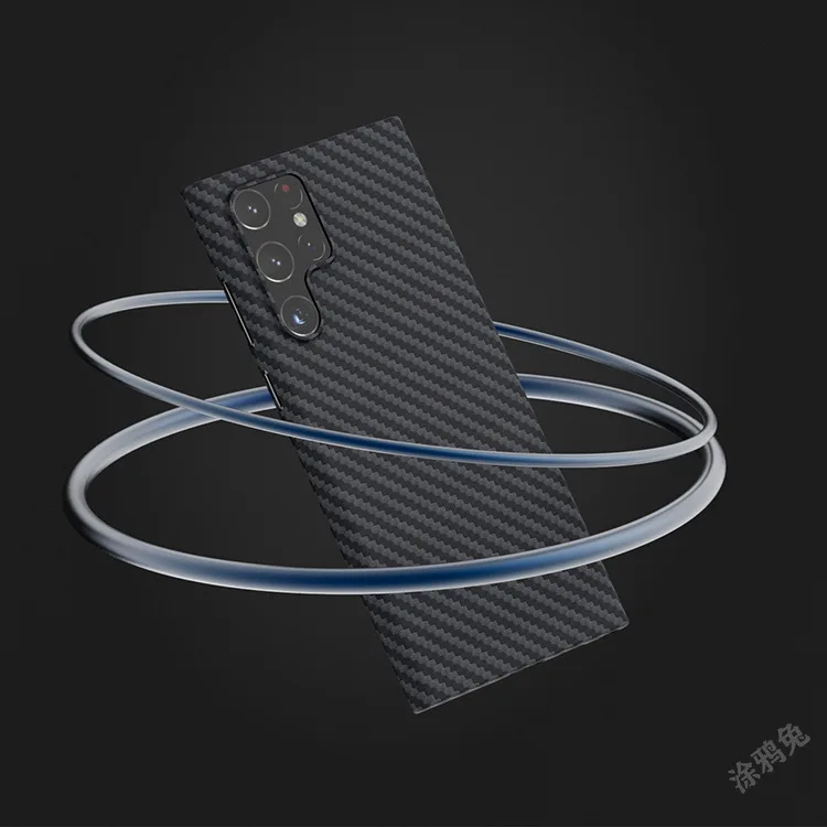 

mobile phone cover for Samsung S22 pro thin carbon fiber pattern PP mobile all-inclusive cratch-proof ultra