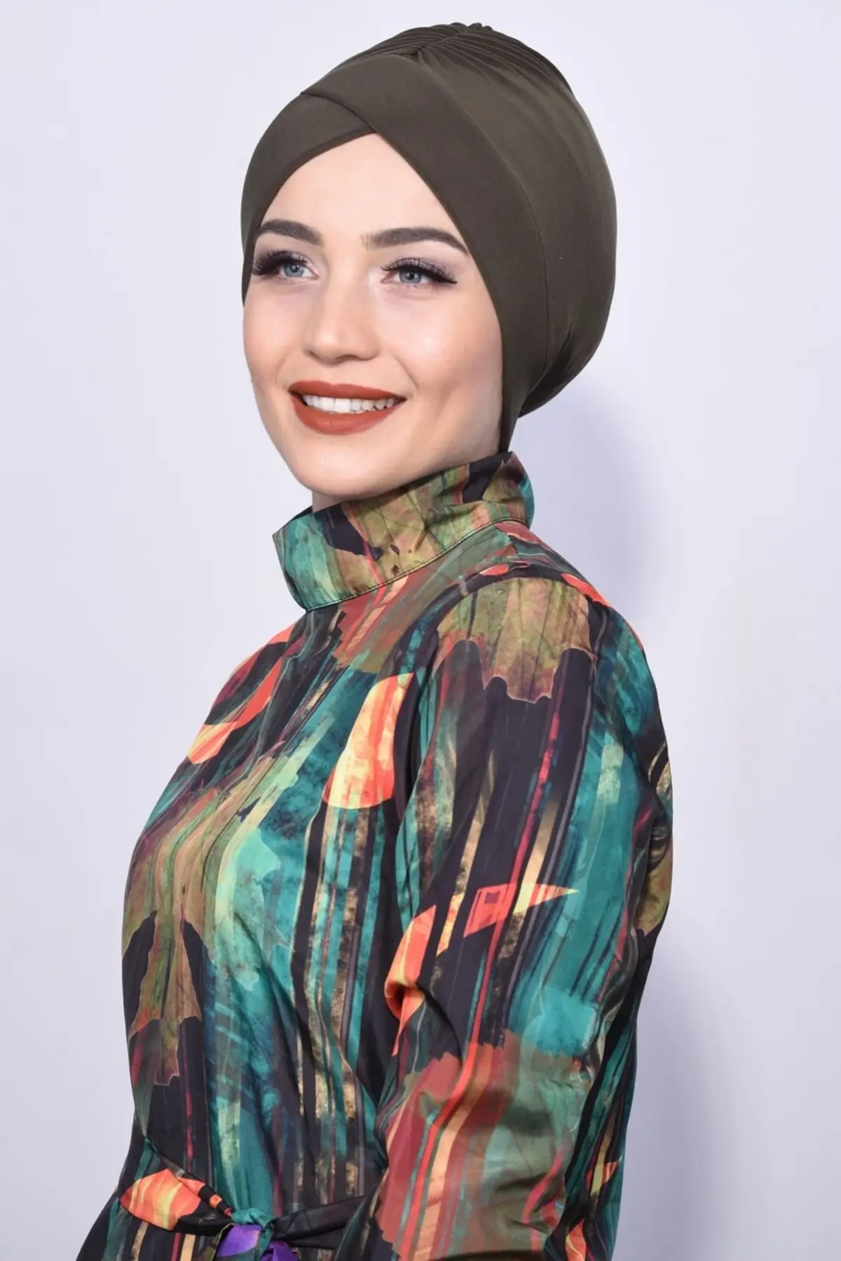 

Hijab Sea Pool Bonnet Cross Knot Model Khaki (4 Seasons Use) Outdoor Bone Beach Clothing