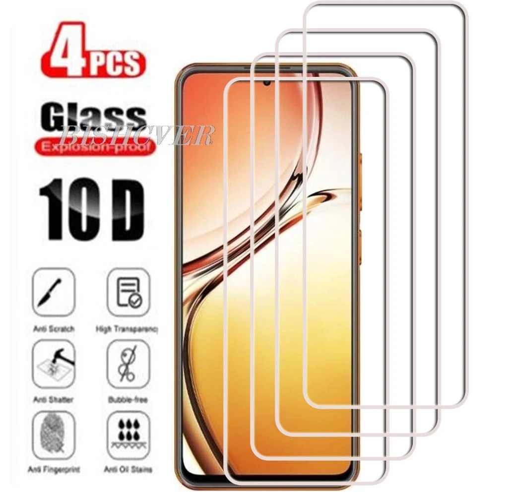 4 шт. закаленное стекло для HOTWAV Note 12 2024 6 8 дюйма HOTWAVNote 122024 HOTWAVNote12 Защитная пленка