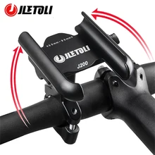JLETOLI Aluminum Alloy Bike Phone Holder 360 Degree Rotation Bicycle Phone Holder Non-slip Cycling Phone Stand Mtb Accessories
