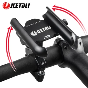 jletoli aluminum alloy bike phone holder 360 degree rotation bicycle phone holder non slip cycling phone stand mtb accessories free global shipping