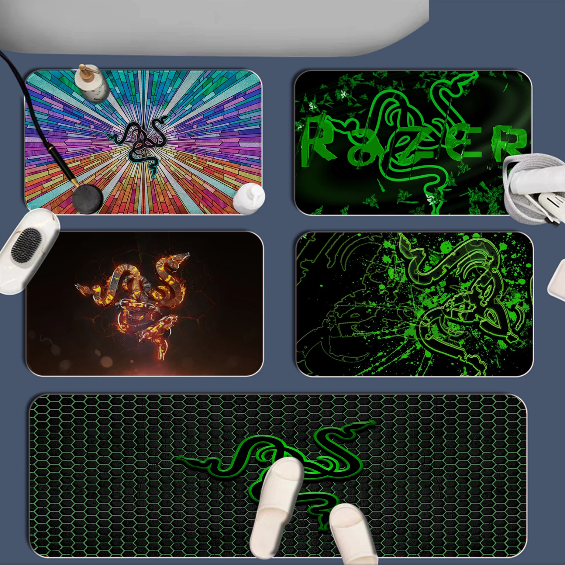 

Razer Long Rugs Anti-slip Absorb Water Long Strip Cushion Bedroon Mat Hotel Decor Mat