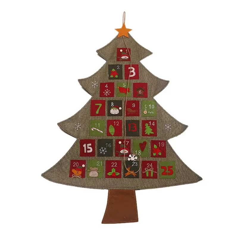 

Hanging Christmas Advent Calendar Countdown to Christmas Tree 2023 new