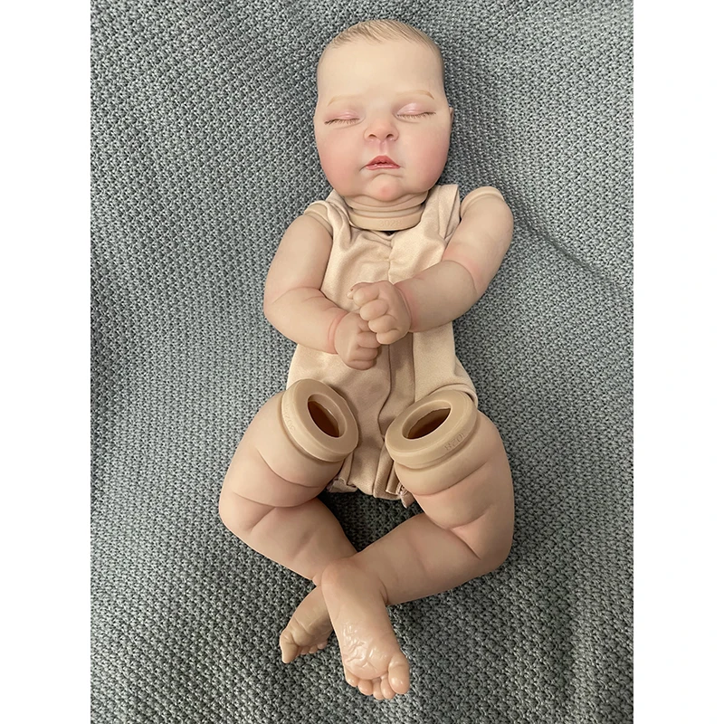 SANDIE 21-дюймовый комплект куклы Bebe Peaches Reborn уже окрашенные с видимыми венами детали
