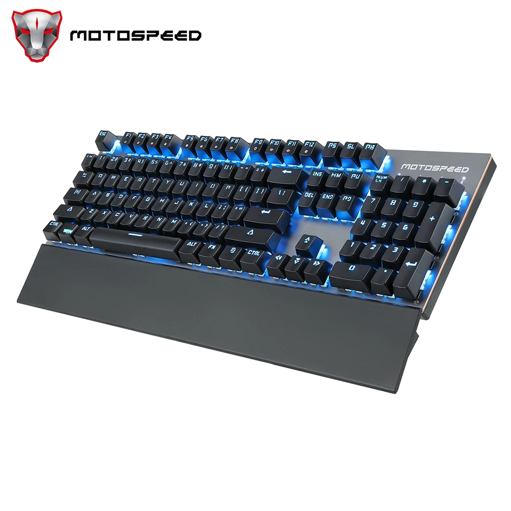 Motospeed GK89 Беспроводная Проводная игровая механическая клавиатура с 104 клавишами и