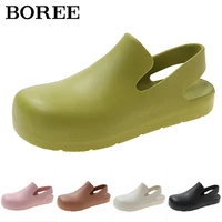 new womens sandals summer jelly shoes woman thick sole slippers eva soft home slippers comfortable non slip flat beach shoes