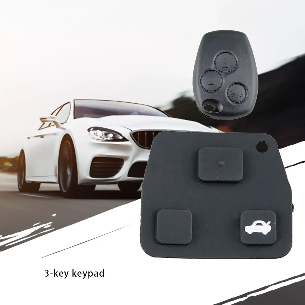 

AUTO PARTS Mini Remote Key Case for Toyota Rubber pad for 2 or 3 button key fob case Yaris Corolla Avensis repair