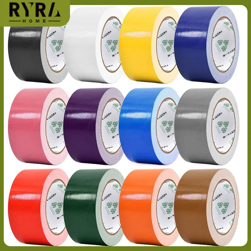 

Multicolor Diy Cloth Duct Tape Decoration Fabric Tape Carpet Floor Cloth Base Tape Kitchen Stickers Gadget 10m Length 1pcs