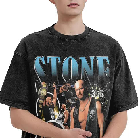 Футболка Jersey Stone Steve Austin Cold, летние потрясающие футболки, повседневная футболка для мужчин, топы с короткими рукавами и принтом