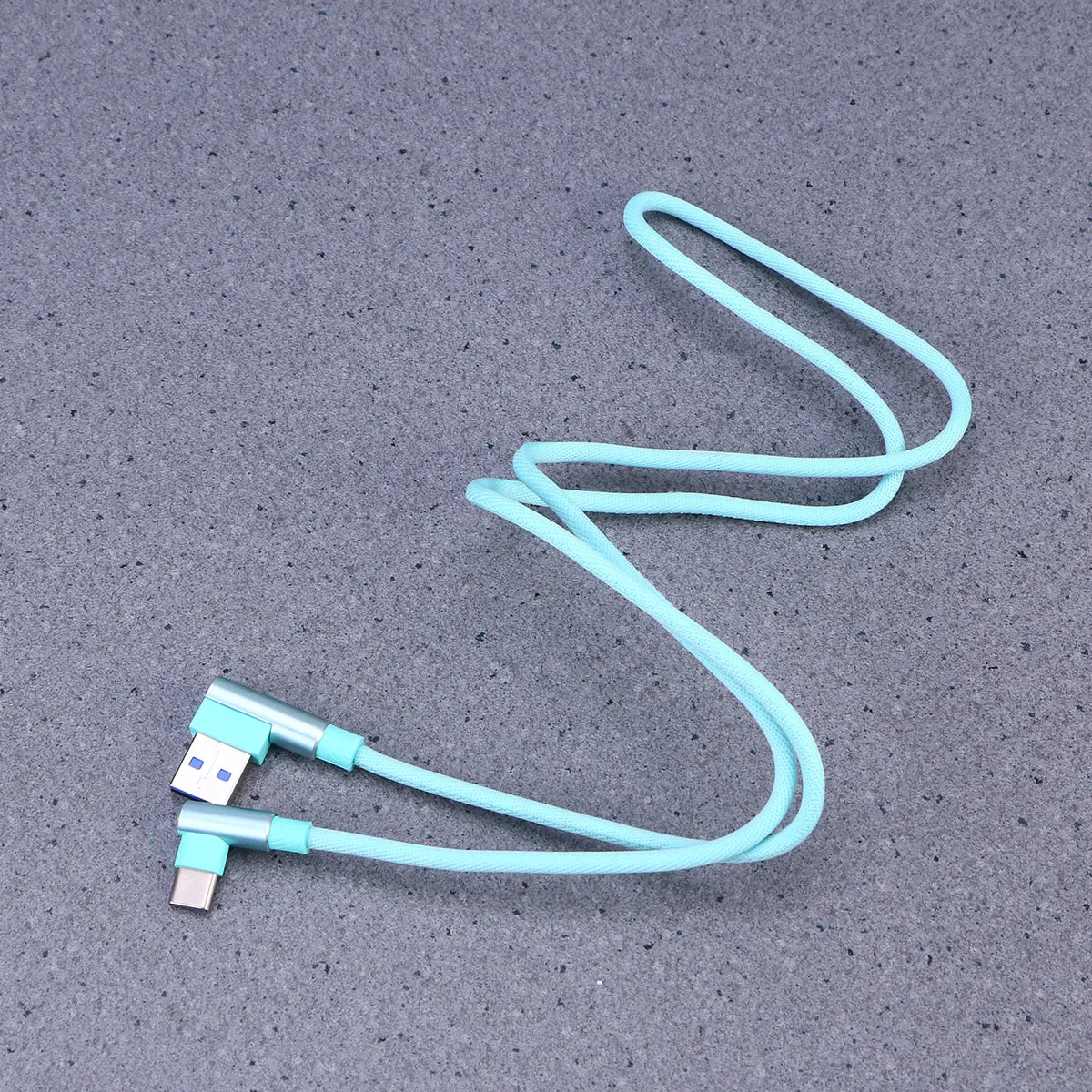 Кабель USB Type-C для быстрой зарядки, 1 м, нейлоновая оплетка, 2.4A, угловой разъем, для Galaxy S9, Note 8 (art.: 3920dba23513d) - 3920dba23513d
