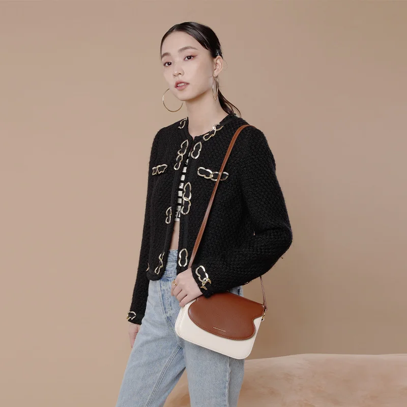 

Классическая удобная сумка-мессенджер, кожаная дизайнерская женская сумка для подмышек на одно плечо