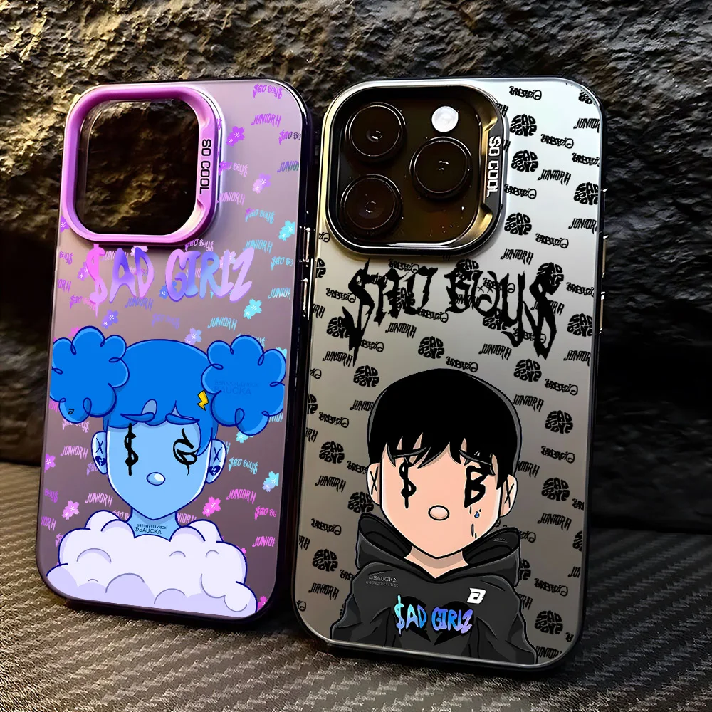 Фото Горячий чехол для телефона J-Junior H SAD BOYZ для Samsung Galaxy A17 A07 A16 A06 A35 A55 A25 A15 A56 A54 A36 A34 A24 A26 4G 5G Matte Cover №1