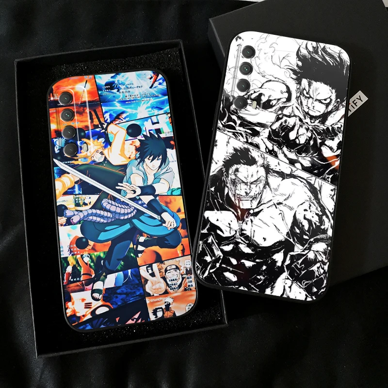 

Anime Cartoon ONE PIECE Phone Case For Huawei Honor 10 10i V10 10 Lite 20 V20 20i 20 Lite 30S 30 Lite Pro Black Carcasa