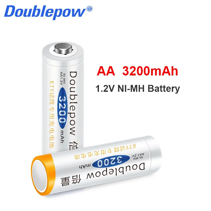 Аккумуляторная батарея Doublepow 1 2 в AA Ni-MH 3200 мА · ч для термометра мыши калькулятора