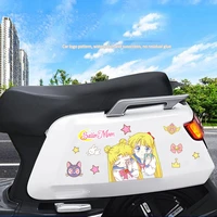 cartoon sticker car electric motorcycle road racer anime sailor moon decoration stickers decal bike bicycle helmet accessories