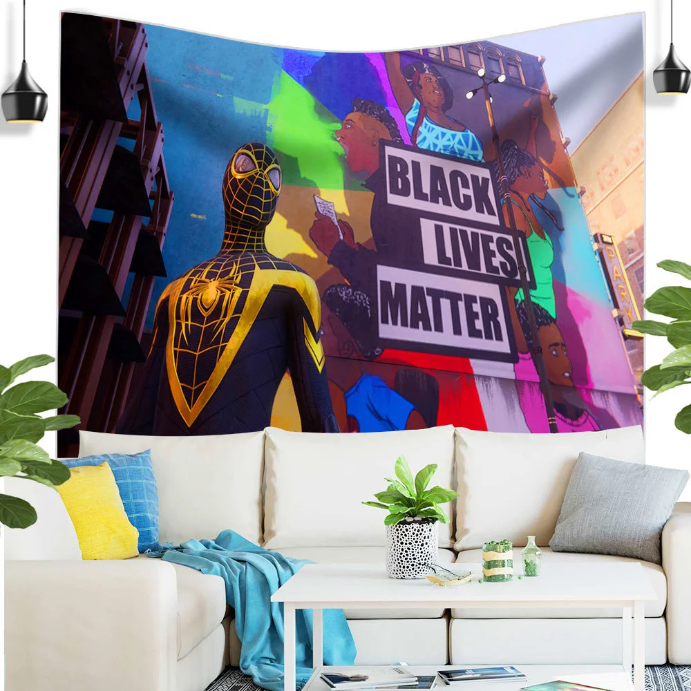 

Высококачественный Гобелен DISNEY Marvel, Настенный декор, узор Человека-паука, комнатный декор, домашний декор, богемный декор, домашний Гобелен