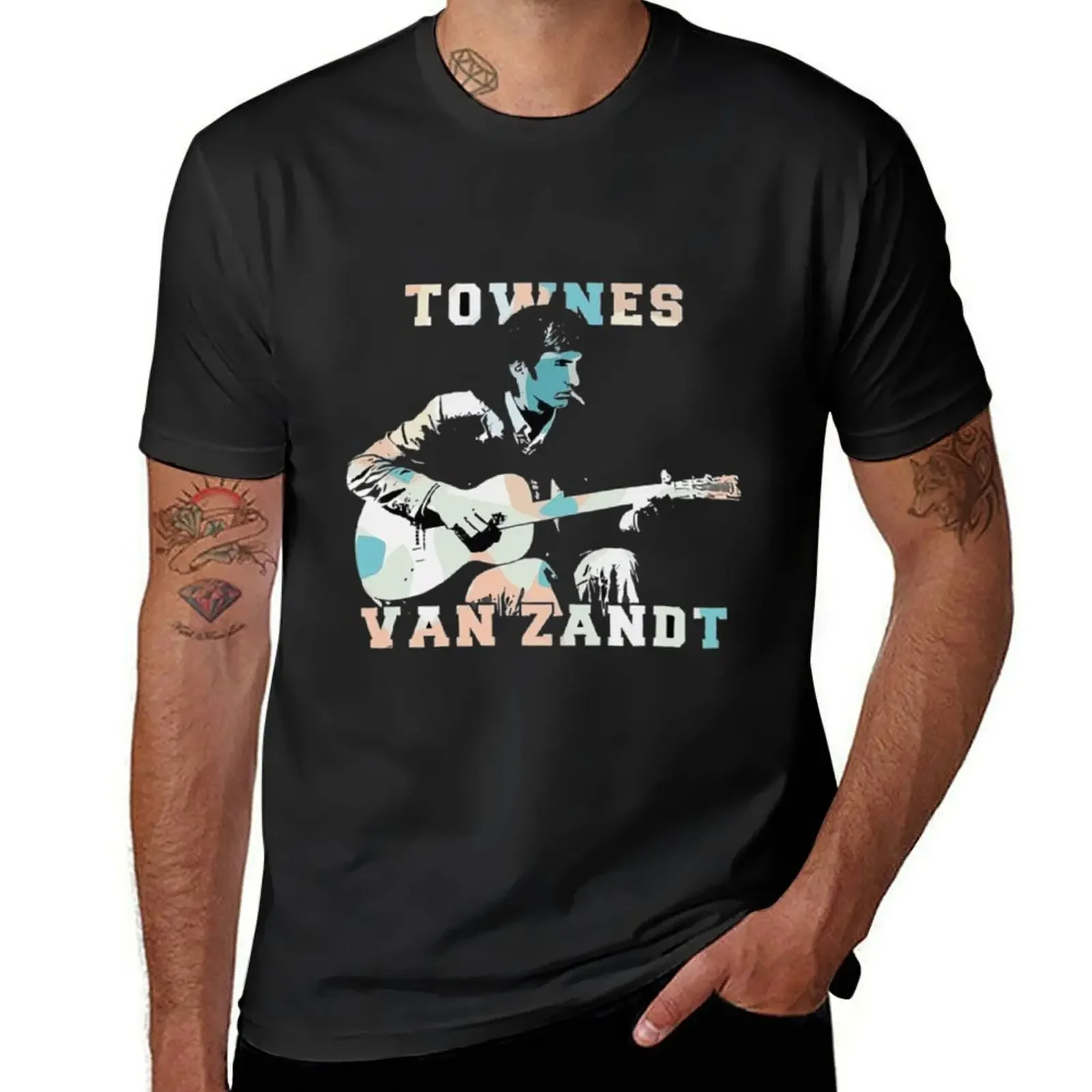 Эксклюзивная бестселлер футболка Townes Van Zandt оверсайз с графическим рисунком