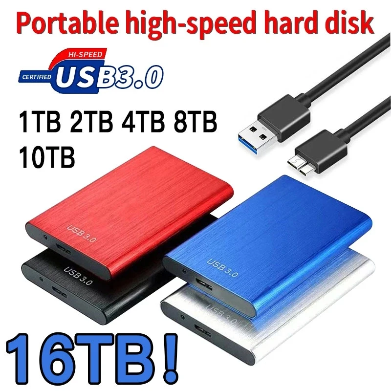 

Portable SSD 1TB High-Speed Mobile Hard Drive 500GB External SSD M.2 USB 3.0 Interface Storage Decive For Laptop/PC/Mac