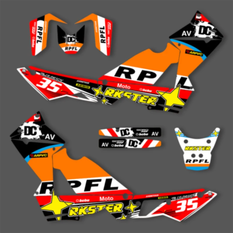 

PowerZone пользовательские графические фоны для команды, наклейки для комплекта наклеек для KTM ADVENTURE 2003-2016 ADV 990, наклейки на мотоцикл 003