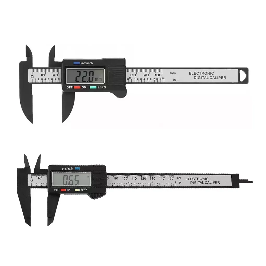 

Vernier Caliper Electric Digital Display Ruler Portable Crafting Micrometer Digital Ruler Measuring Tool 150mm 0.1mm