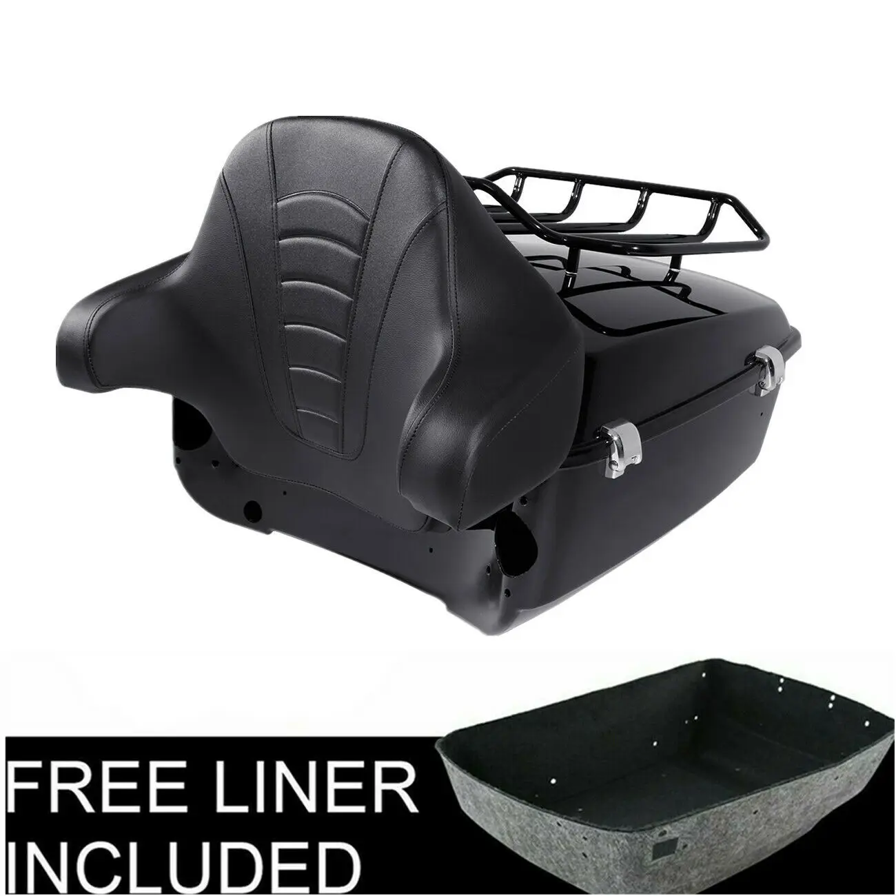 

Motorcycle King Pack Trunk Top Rail Rack For Harley Tour Pack Touring Road Glide Road King Street Glide Electra Glide 2014-2023