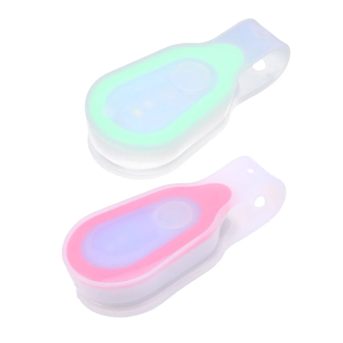 

2 Pcs Mini Night Light Portable Three Modes Magnetic Clip On Running Lights Button Lamp for Walking