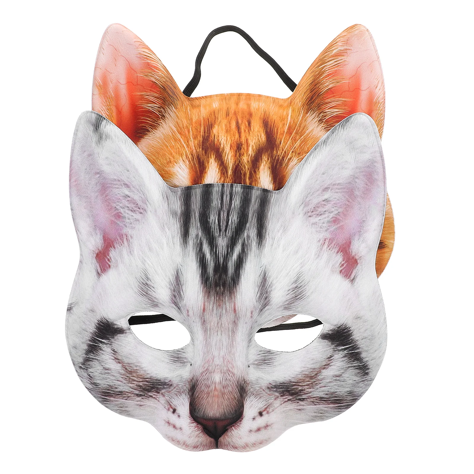 2 шт. маска на Хэллоуин декоративная кошка для взрослых косплей ткань аксессуар