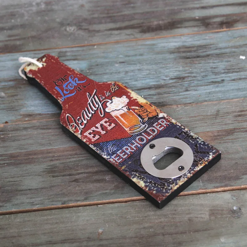 Открывалка для бутылок бара ресторана магазина креативное настенное украшение