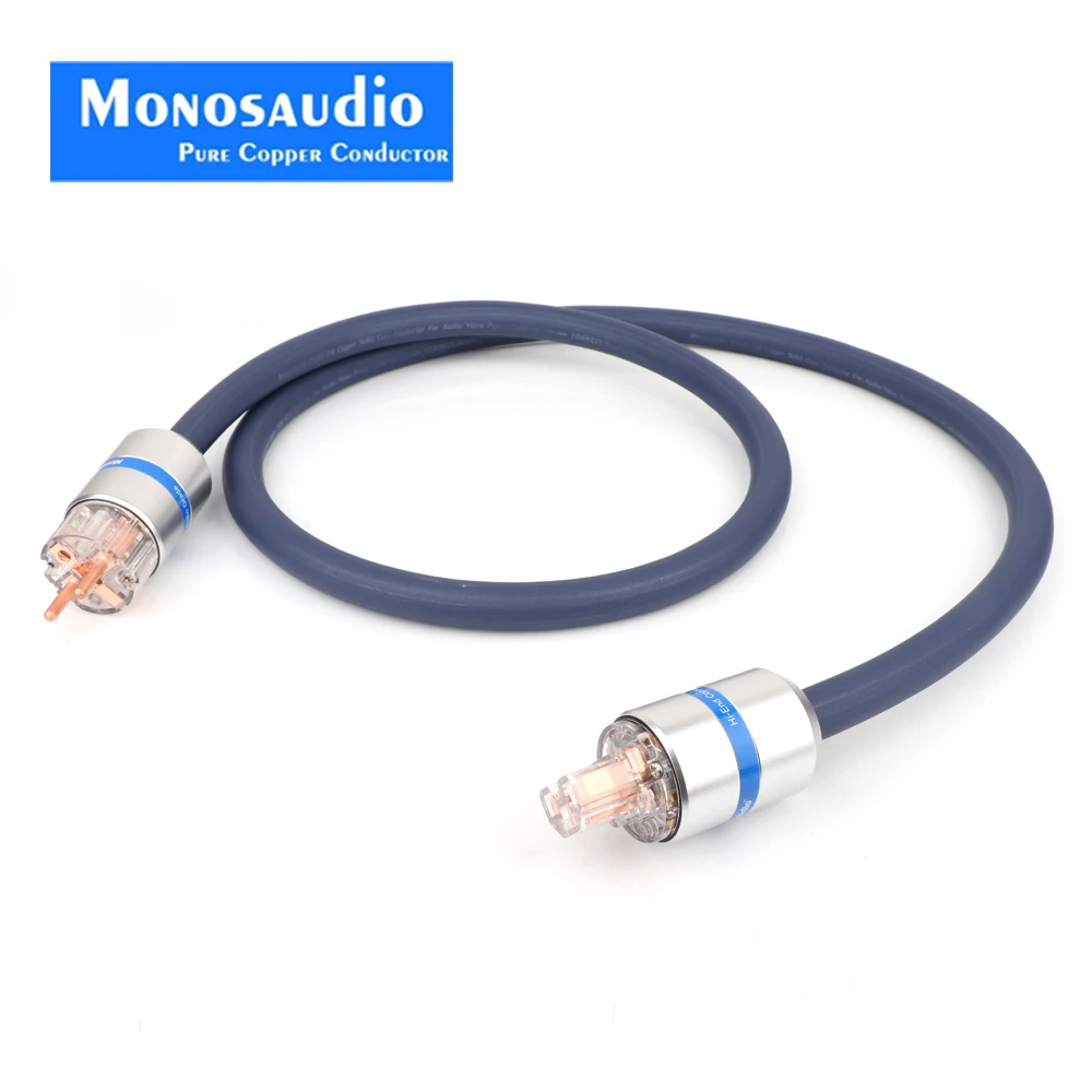 Monosaudio P902 99.9998% Чистый медный кабель питания Schuko HIFI EMC щит провод питания версия евро сетевой шнур переменного тока