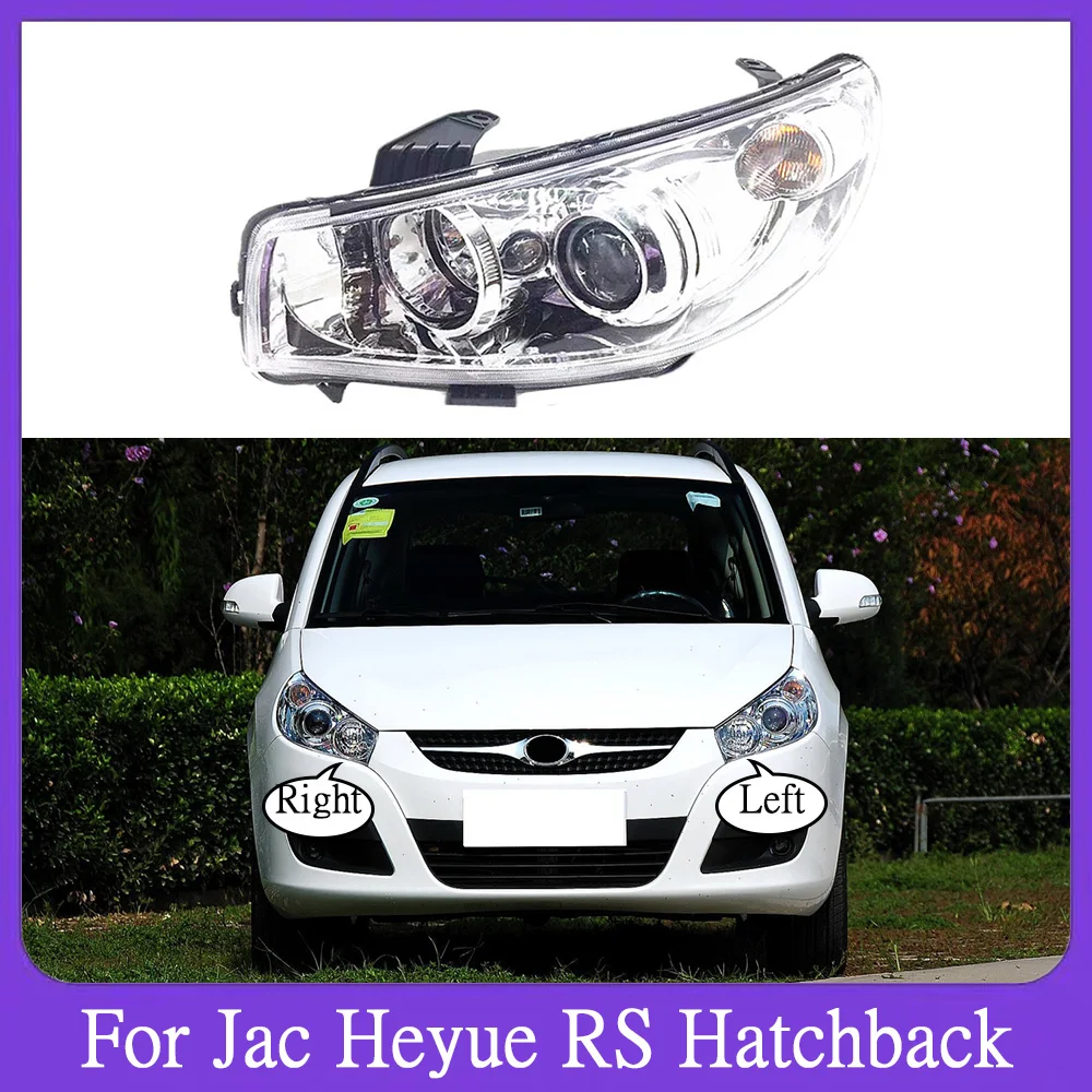 

For Jac Heyue RS Hatchback 2010 -2012 Front Headlight Assembly Durable Headlamp Lens Glass Head Lamp Cover Car Light Accessories