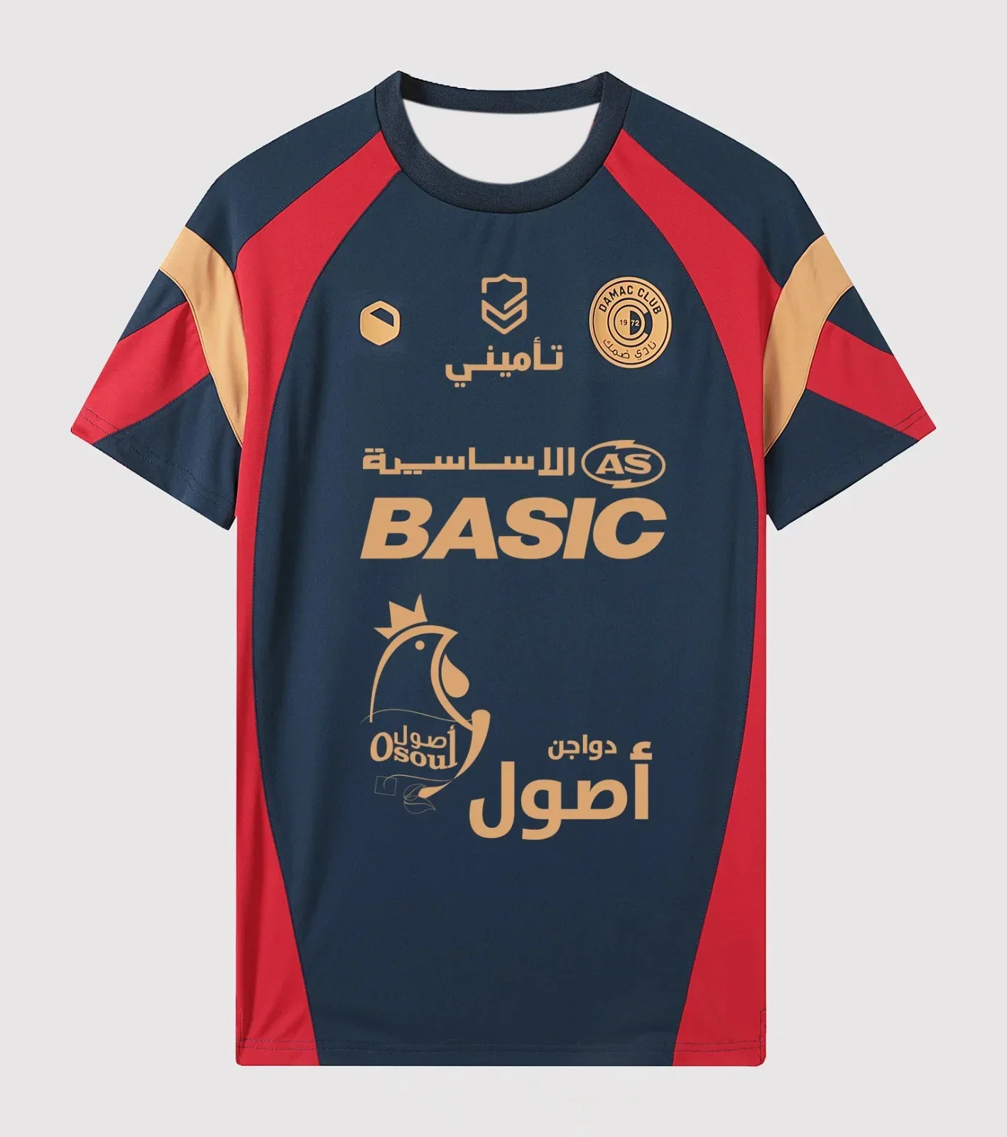 Фото Новое поступление, стильная рубашка Damac FC, футбольный трикотаж, мужская и женская спортивная удобная футболка для ежедневных упражнений, модная футболка с 3D принтом №1