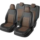 Чехлы для автомобильных сидений Volkswagen Tiguan-2, c 01.2016, AD1, Со столом. РЗСиС6040, 3Г Турин Экокожа Чёрный  Коричневый