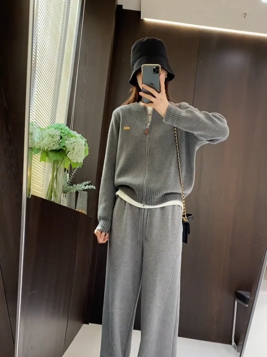 Минималистичный повседневный французский верхняя одежда с двойной молнией