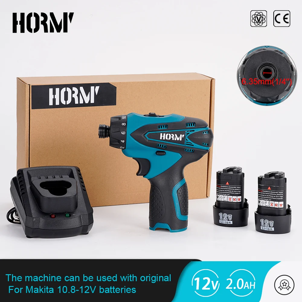12V Cordless Electric Impact Wrench Dual Speed Impact Drill 