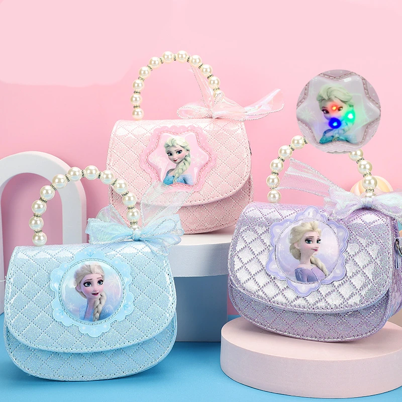 

Disney Women's Bag Cartoon Anime Frozen Princess Elsa Crossbody Bags for Girls Fashion Trend Shoulder Bags Kids Gift