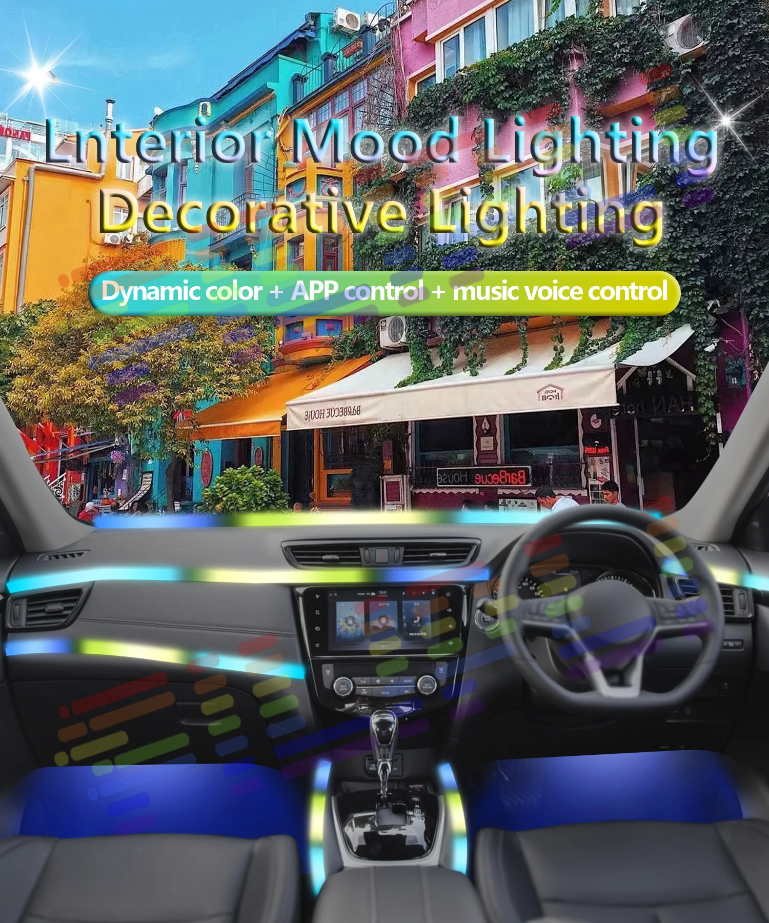 Подходит для 2011 Ford Mustang Winged Tiger sttisan Explorer Mondeo специальный цвет LEDRGB акриловая