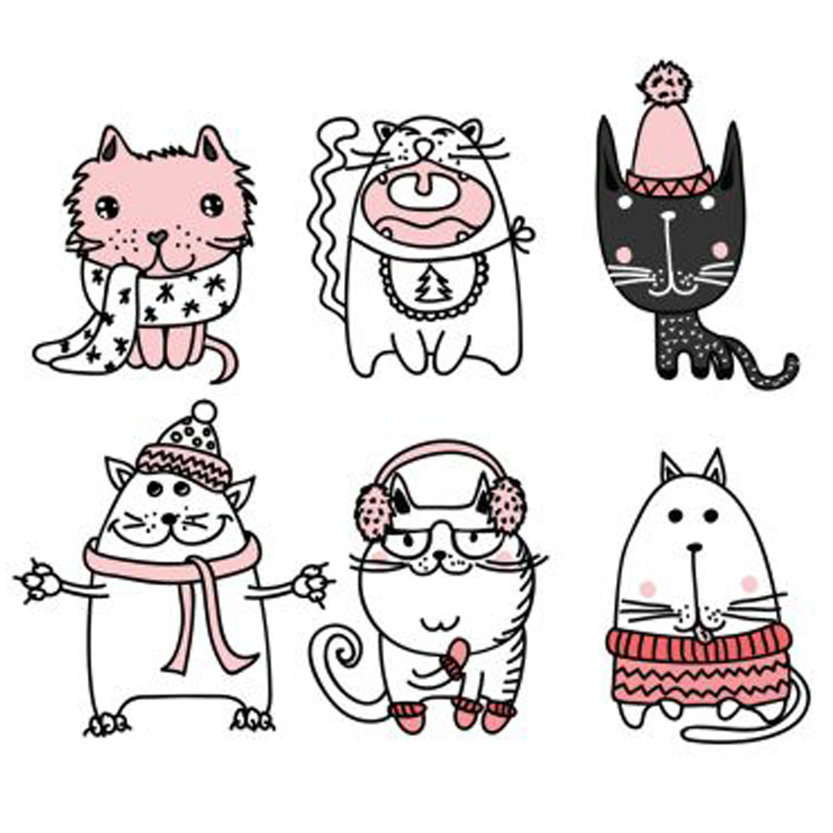 

Cartoon Cat Cutting Dies And Clear Stamps Mold For DIY Scrapbooking Cards Making Decorate Crafts 2020 NEW Arrival