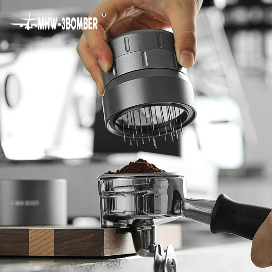 

Распределитель игл, дистрибьютор, мешалка из нержавеющей стали для выравнивания кофе, бариста, порошок, инструмент для эспрессо, ручной дистрибьютор