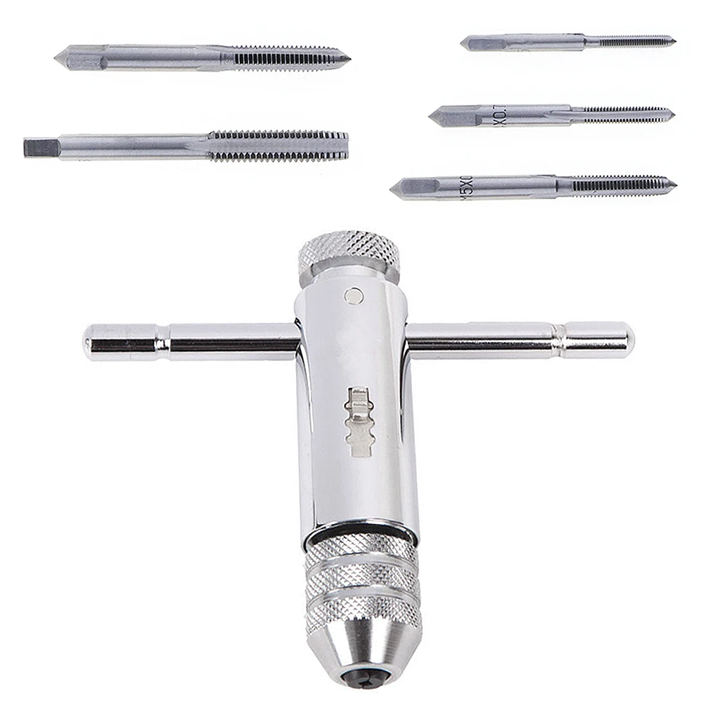 

Grinding Bits 6pcs/set Adjustable Multifunction Tap Die T-type Screw Thread TapsM3 / M4 / M5 / M6 / M8 Taps for Machine Hand Use