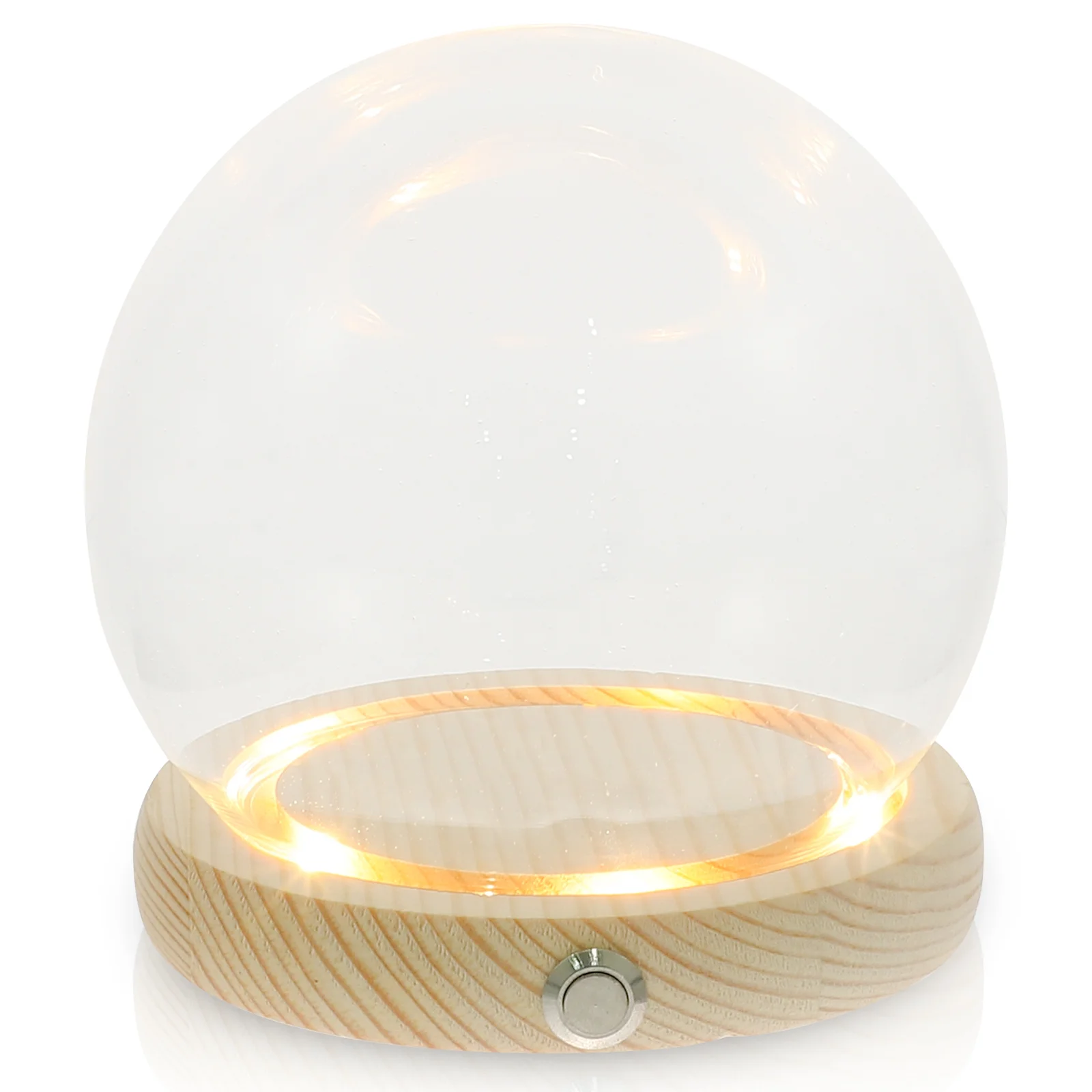 Стеклянная крышка ручной работы купол со светящейся основой домашний декор клош