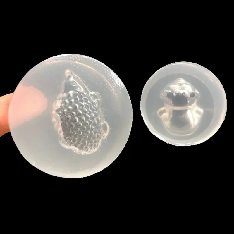 

3D Hedgehog Dog Crafts Silicone Mold Epoxy Ornament Jewelry Mold Resin Casting Pendant Mold Suitable for Diy Crafts 40GB