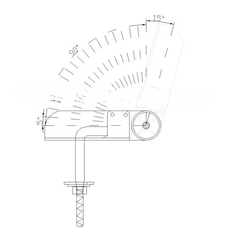 2 шт. регулируемые петли с трещоткой 90-195 градусов