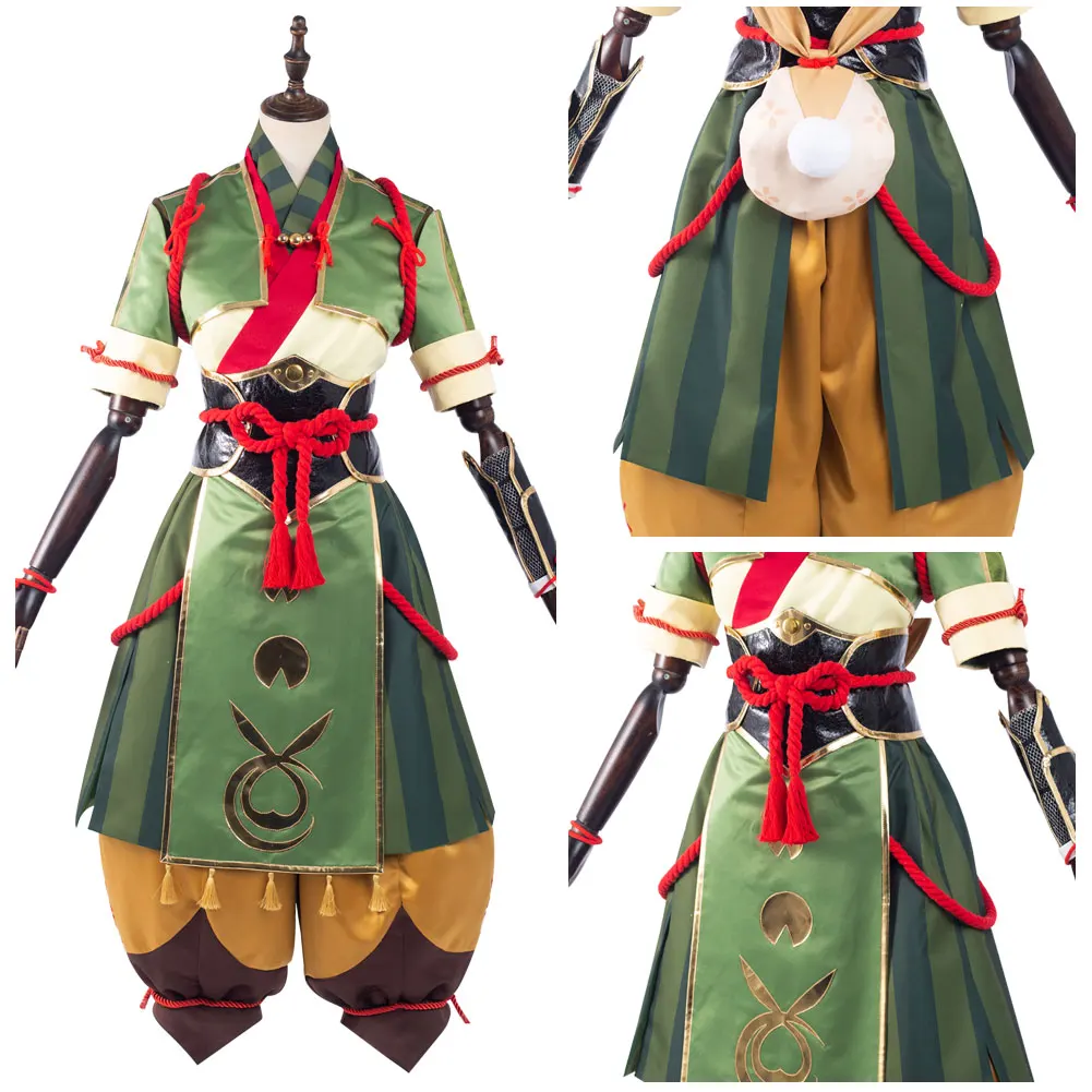 

Monster Hunter Rise Yomogi Cosplay Costume Dress Outfits Halloween Carnival Suit