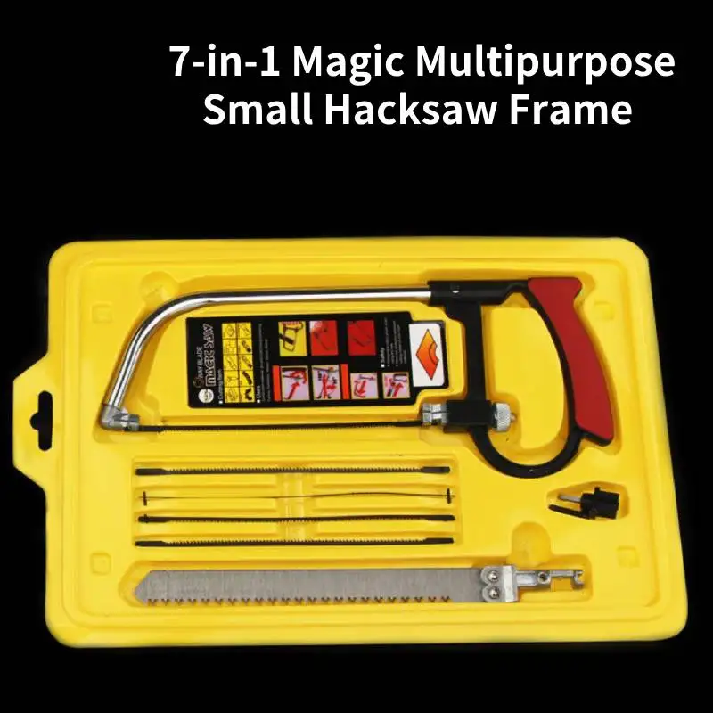 Multifunction 7 in 1 Hand Saw Woodworker DIY Tools Portable Outdoor Home Magic Line Saw For Wood