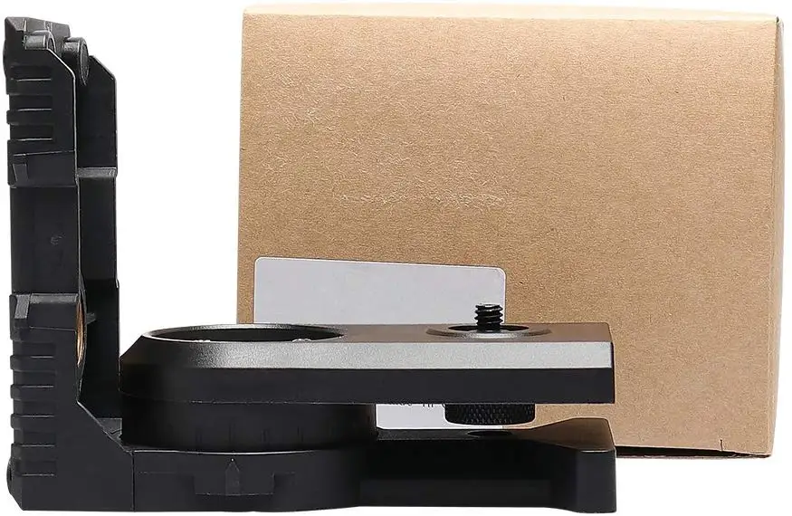 

Регулируемый L-образный магнитный кронштейн Huepar, адаптер лазерного уровня с поворотным основанием на 180 градусов для точной измерения