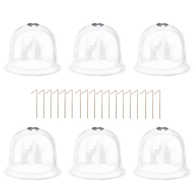 6 шт., многоразовые пластиковые крышки для теплиц, садовых растений