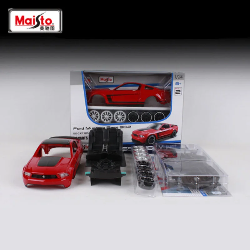 

Сборная Версия Maisto 1:24 Ford Mustang BOSS 302 модель спортивного автомобиля из сплава литая металлическая игрушка искусственная кожа детские подарки